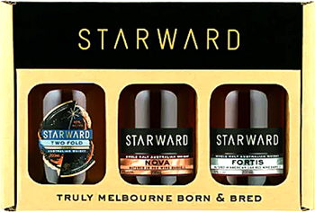Starward Australian Whisky Tasting Gift Pack with three 200ml bottles: Old Fashioned, Two-Fold, and Solera