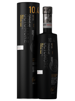 Bottle of Octomore 10 Year Old (2020 Release) peated single malt whisky, 700ml