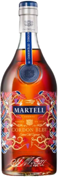 Martell Cordon Bleu Chinese New Year 2021 Limited Edition cognac bottle in gold and blue collector's case, 700ml