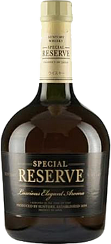 Bottle of Suntory Special Reserve Whisky 700ml, a Japanese blended whisky
