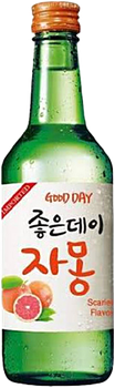 Bottle of Good Day Grape Fruit Soju, 360ml, grape-flavored distilled soju