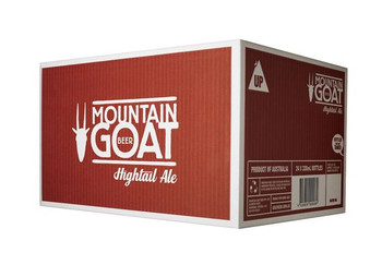 Bottle of Mountain Goat Hightail Ale, an English-style amber ale, 330ml