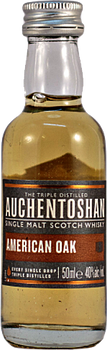 Auchentoshan American Oak 50ml single malt Scotch whisky bottle