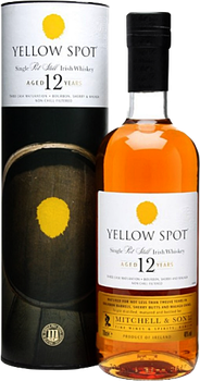 Bottle of Yellow Spot 12 Years single pot still Irish whiskey, 700ml