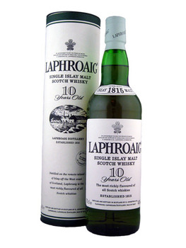 Laphroaig 10 Year Old 1 litre bottle, late 1990s Islay single malt Scotch whisky