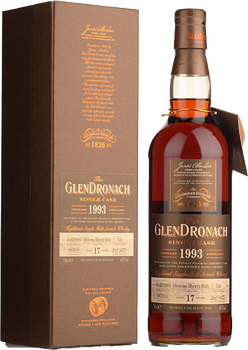 Bottle of Glendronach Single Cask 17Y 1993 Cask No 529 Highland whisky, 700ml