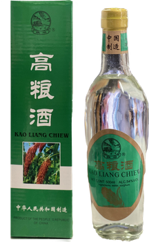 Bottle of Kao Liang Chiew 500ml Chinese herbal tonic liquor