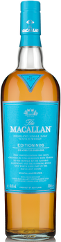 Bottle of Macallan Edition No.6 700ml single malt Scotch whisky with deep antique brass color