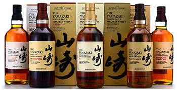 Yamazaki 2020 Limited Edition Full Set with five 700ml Japanese whisky bottles