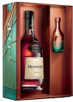 Bottle of Hennessy Cognac VSOP Privilege Limited Edition 700ml in its designed packaging