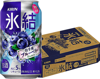 Kirin Freeze Iwate Blueberry 5% 350ml cans, 4 pack