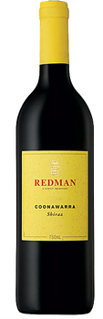 Bottle of Redman Coonawarra Shiraz 750ml, a full-bodied Australian red wine