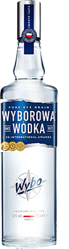 Bottle of Wyborowa Vodka 700ml, premium Polish rye vodka
