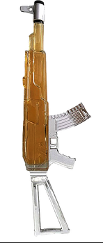 Red Army AK-47 Whiskey gift set with grenade-shaped decanter and three shot glasses, 700ml