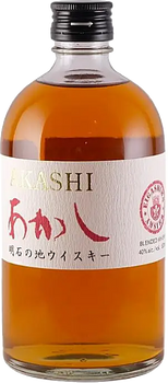 Bottle of Akashi White Oak Red Label Blended Whisky 500ml