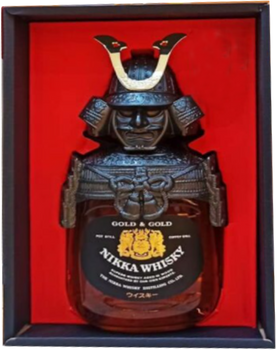 Nikka Gold & Gold Whisky NGK-01 Samurai edition bottle, 750ml Japanese blended whisky