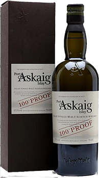 Bottle of Port Askaig 100 Proof Islay single malt whisky, 700ml