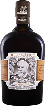Bottle of Diplomático Mantuano Rum 700ml, a Venezuelan rum aged 2 to 8 years