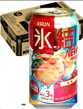 Kirin Freezing Peach 350ml cans, pack of 24