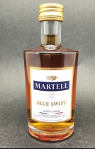 Martell Blue Swift 50ml bottle, VSOP cognac finished in bourbon casks