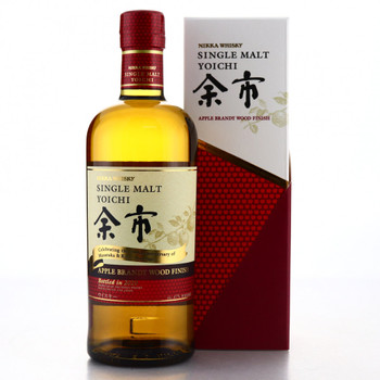 Nikka Yoichi and Miyagikyo Apple Brandy Finish Limited Edition, two bottle Japanese whisky set
