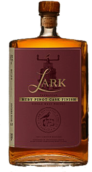 Bottle of Lark Ruby Pinot Cask Finish Single Malt Whisky 2021, 500ml