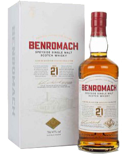 Bottle of Benromach 21 Year Old 700ml Speyside single malt Scotch whisky