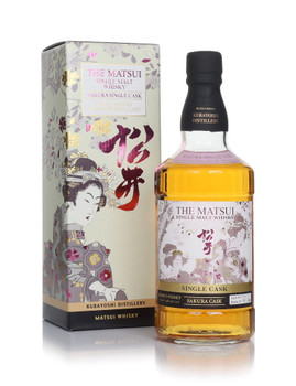 Bottle of The Matsui Single Malt Whisky Sakura Cask 700ml Japanese whisky