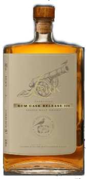 Bottle of Lark Rum Cask III Release Single Malt Whisky 2021, 500ml, Tasmanian whisky