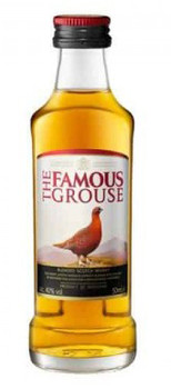 50ml bottle of The Famous Grouse blended Scotch whisky