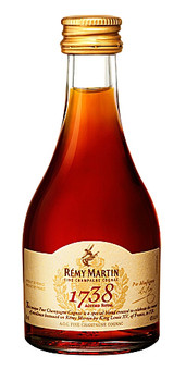 Remy Martin 1738 Miniature 50ml cognac bottle from the Grande Champagne region