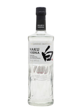 Bottle of Haku Vodka 700ml, Japanese white rice vodka with minimalist white label