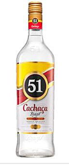 Bottle of Cachaca 51 1000ml, Brazil's best-selling sugar cane spirit