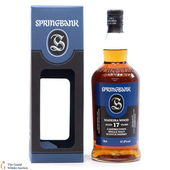 Bottle of Springbank 17 Year Old Madeira Wood 2020 single malt whisky, 700ml