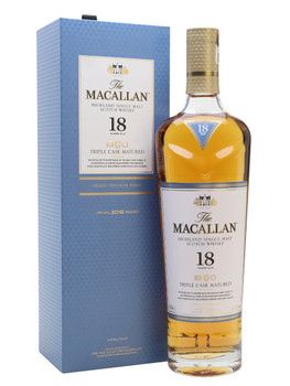 Bottle of Macallan 18 Year Old Triple Cask single malt Scotch whisky, 700ml