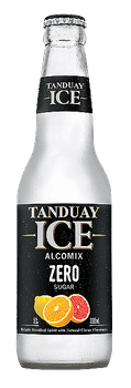 Case of Tanduay Ice Zero Sugar 330ml cans, pack of 24