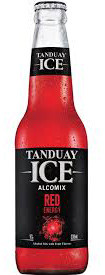 Six-pack of Tanduay Ice Red Energy 330ml bottles, a rum-based energy beverage