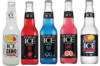 Six-pack of Tanduay Ice Red Energy 330ml bottles, a rum-based energy beverage