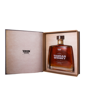 Bottle of Iron House Port Cask Tasman Whisky 700ml in its gift box