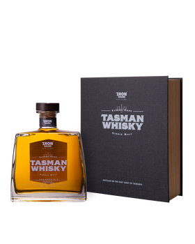 Bottle of Iron House Sherry Cask Tasman Whisky 700ml with gift box packaging