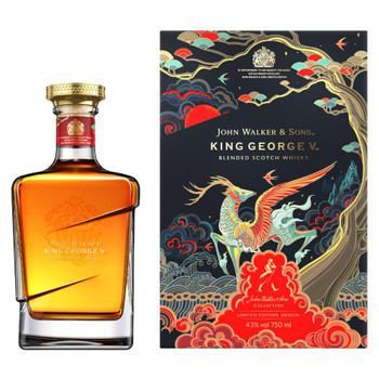 Johnnie Walker King George Chinese New Year Limited Edition 2022 Scotch whisky bottle, 750ml