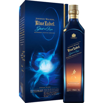 Bottle of Johnnie Walker Blue Label Ghost & Rare Pittyvaich 750ml Scotch whisky