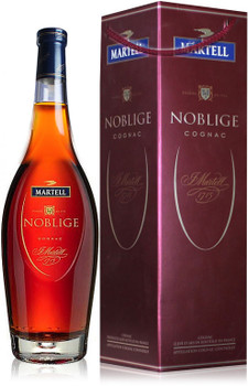 Martell Noblige Cognac 3000ml bottle with dark gold color and copper reflections