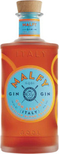 Bottle of Malfy Gin Con Arancia 700ml, Italian blood orange gin with Amalfi Coast inspired label