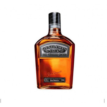 Bottle of Gentleman Jack Tennessee Whiskey, 700ml, twice charcoal-mellowed for a smooth finish