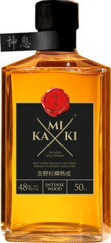 Bottle of Kamiki Intense Wood Blended Malt Japanese Whisky, 500ml
