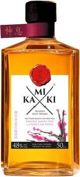 Bottle of Kamiki Sakura Wood Blended Malt Japanese Whisky, 500ml