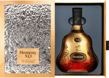 Hennessy XO 150th Anniversary Limited Edition cognac bottle designed by Frank Gehry, 700ml