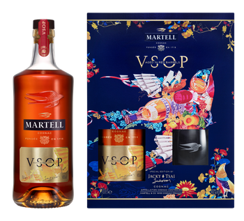 Martell VSOP Chinese New Year 2022 Limited Edition Glass Pack, 700ml Cognac bottle