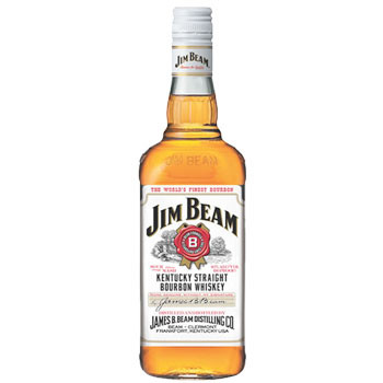Bottle of Jim Beam White Bourbon Whiskey, 700ml at 37% ABV